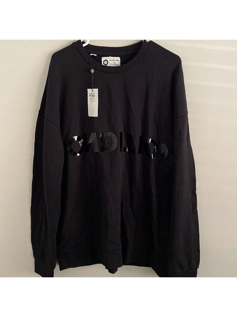 NWT Jack and Jones black “condition “ sweatshirt